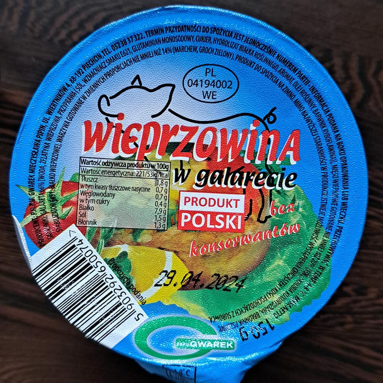 Zdjęcia - Wieprzowina w galarecie Gwarek