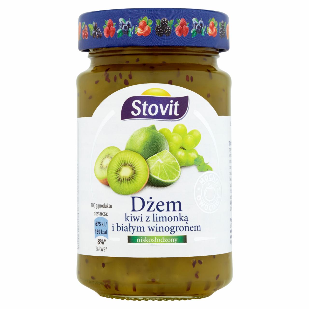 Zdjęcia - Stovit Dżem kiwi z limonką i białym winogronem niskosłodzony 260 g