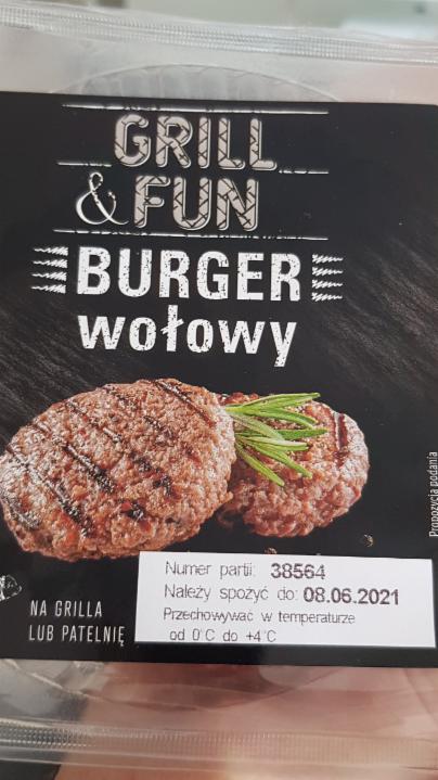 Zdjęcia - Burger wołowy 98% mięsa Grill & Fun