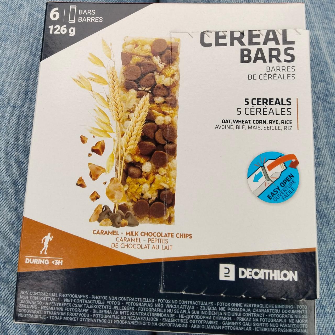 Zdjęcia - Cereal bars caramel milk chocolate chips Decathlon