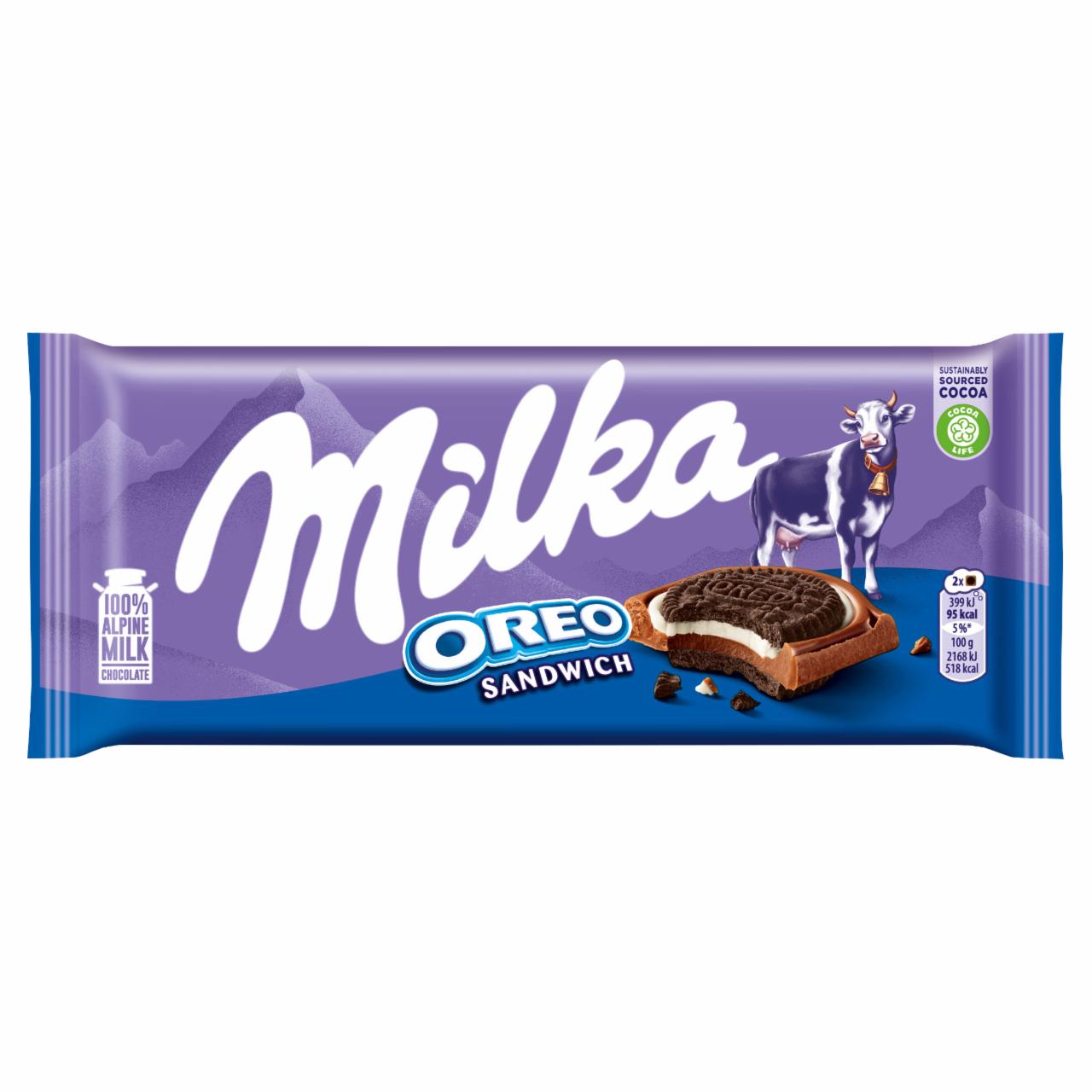 Zdjęcia - Oreo Sandwich Czekolada mleczna 92 g Milka