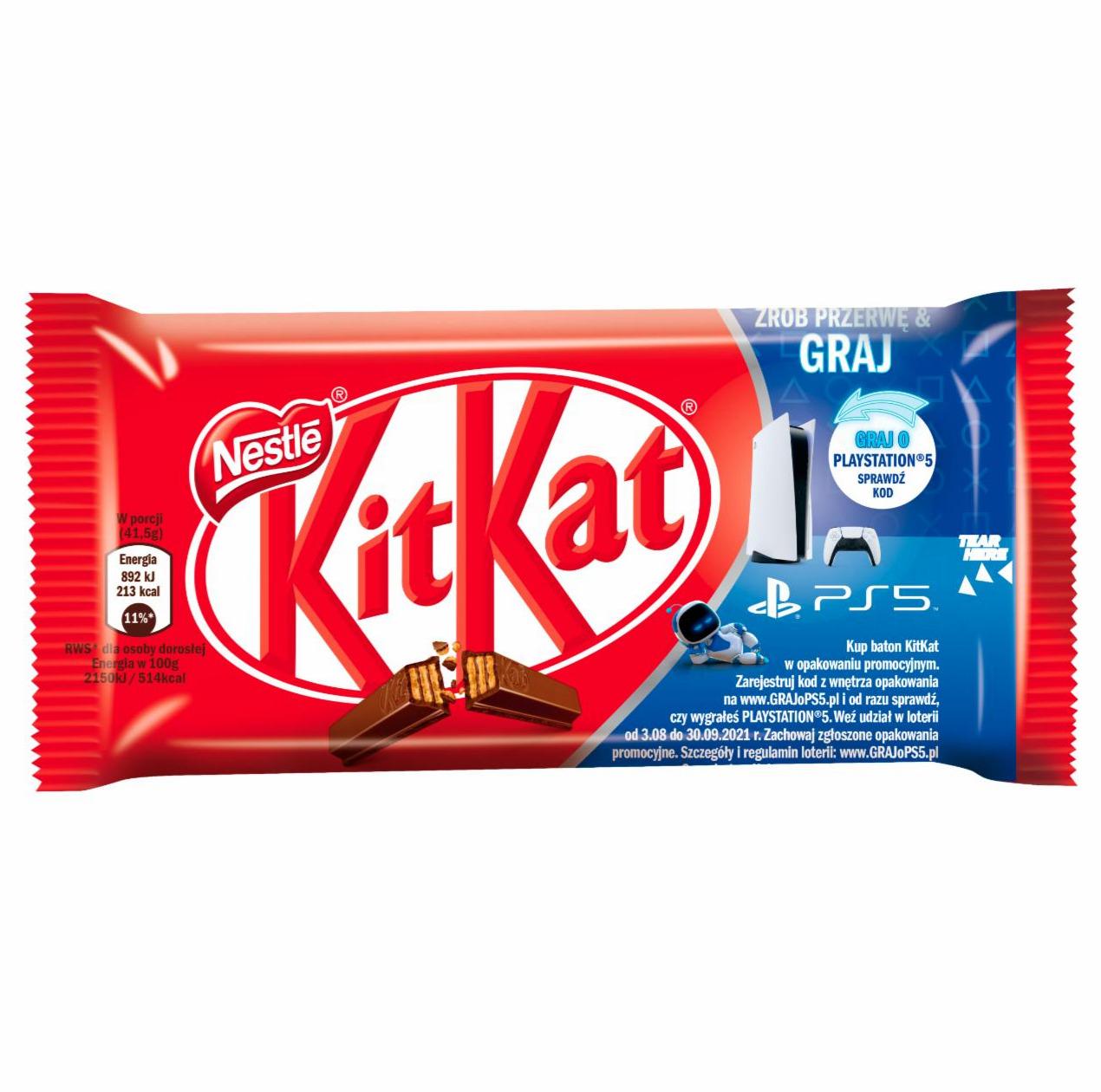 Zdjęcia - KitKat Paluszki waflowe w mlecznej czekoladzie Nestlé