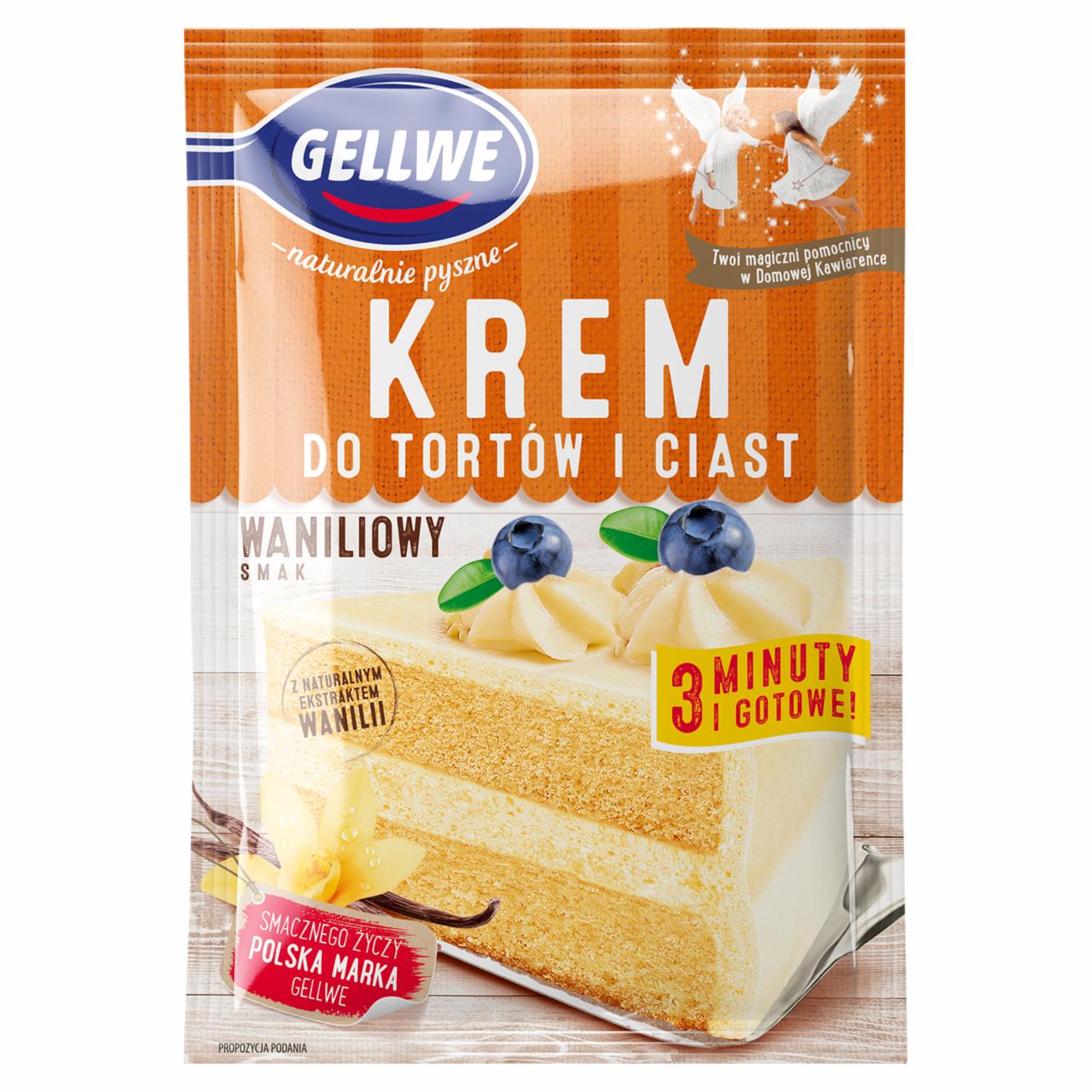 Zdjęcia - Gellwe Krem do tortów i ciast waniliowy smak 120 g