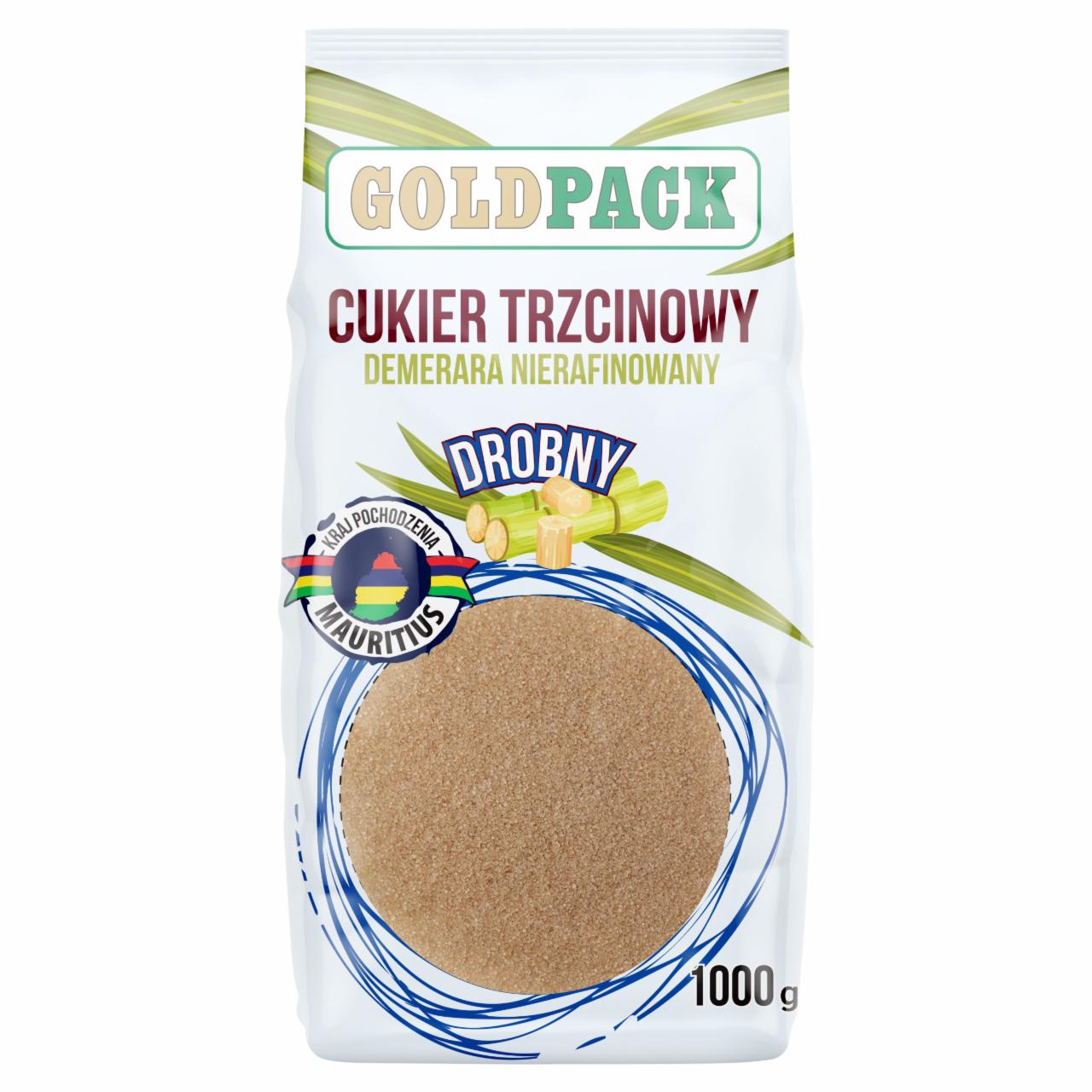 Zdjęcia - Gold Pack Cukier trzcinowy Demerara nierafinowany drobny 1 kg