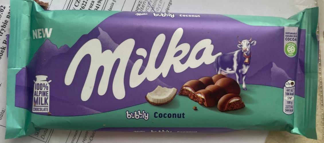 Zdjęcia - Czekolada bubbly coconut Milka