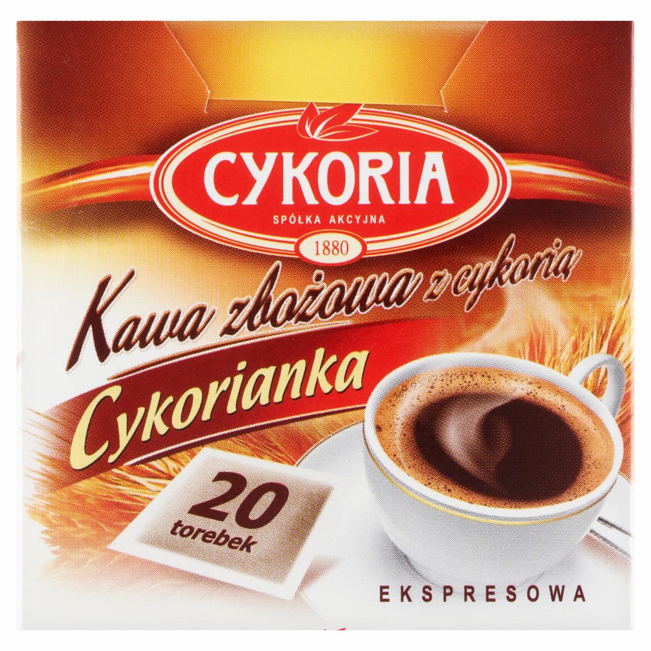 Zdjęcia - Cykoria Cykorianka Kawa zbożowa z cykorią ekspresowa 80 g (20 x 4 g)