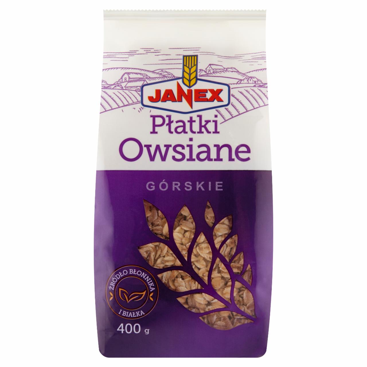 Zdjęcia - Janex Płatki owsiane górskie 400 g