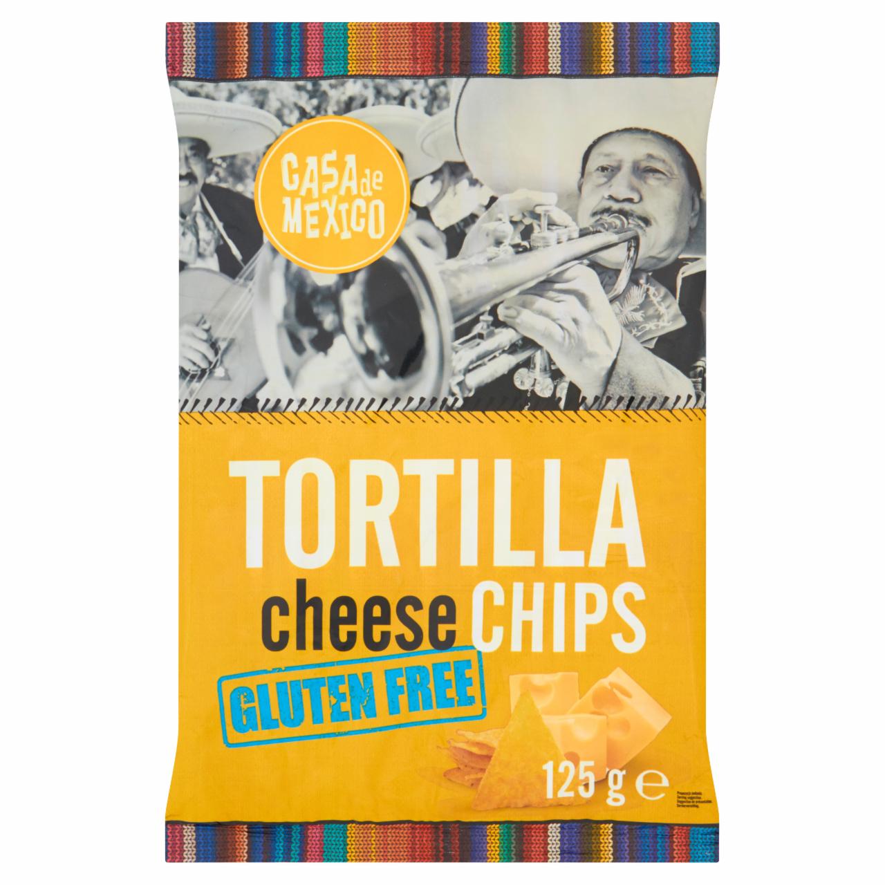 Zdjęcia - Casa de Mexico Tortilla cheese chips Bezglutenowe chipsy kukurydziane 125 g