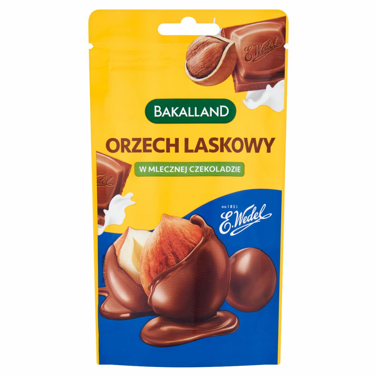 Zdjęcia - Bakalland Orzech laskowy w mlecznej czekoladzie 72 g