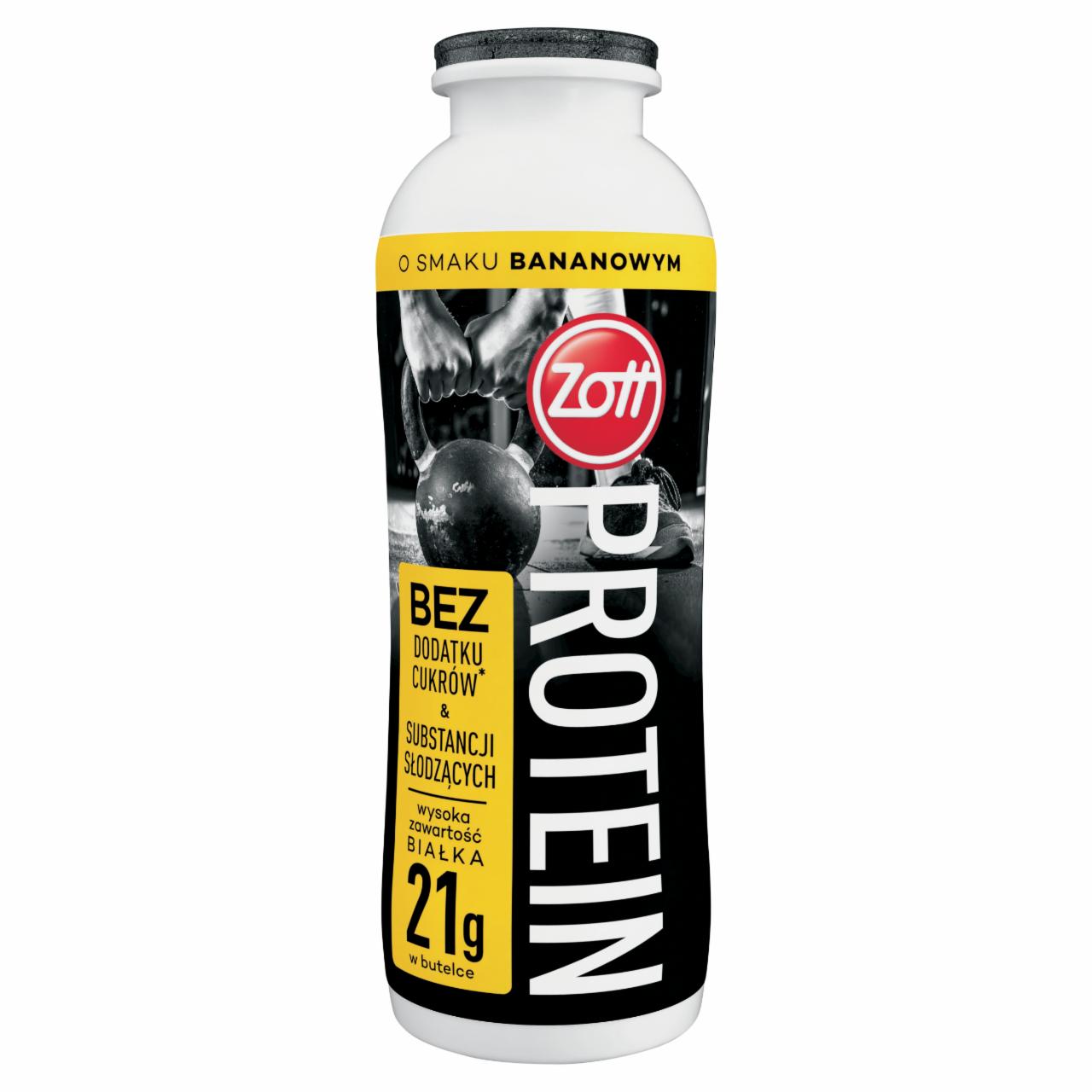 Zdjęcia - Zott Protein Napój mleczny o smaku bananowym 250 ml