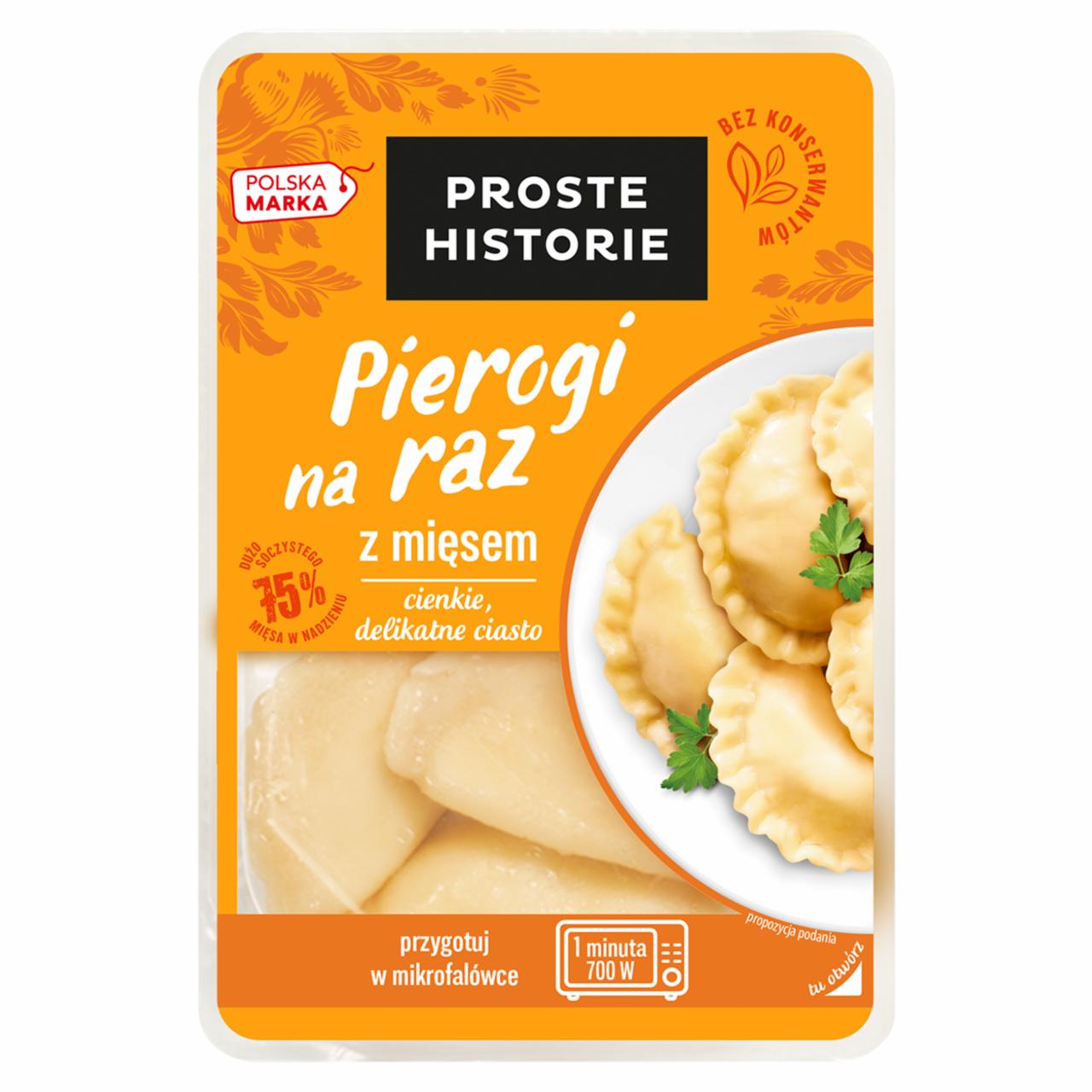 Zdjęcia - Proste Historie Pierogi na raz z mięsem 180 g