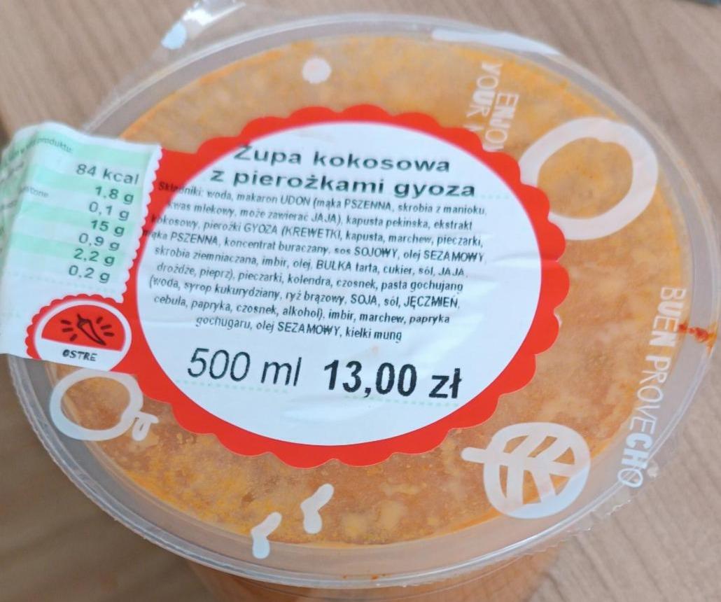 Zdjęcia - Zupa kokosowa z pierożkami gyoza Ślimak