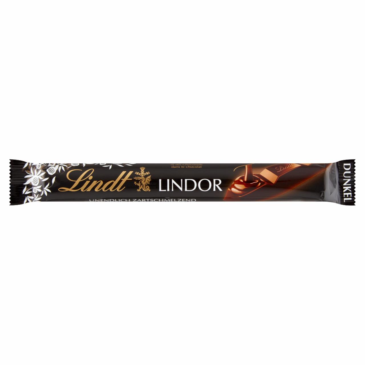 Zdjęcia - Lindt Lindor Czekolada gorzka z delikatnie rozpływającym się nadzieniem 37 g