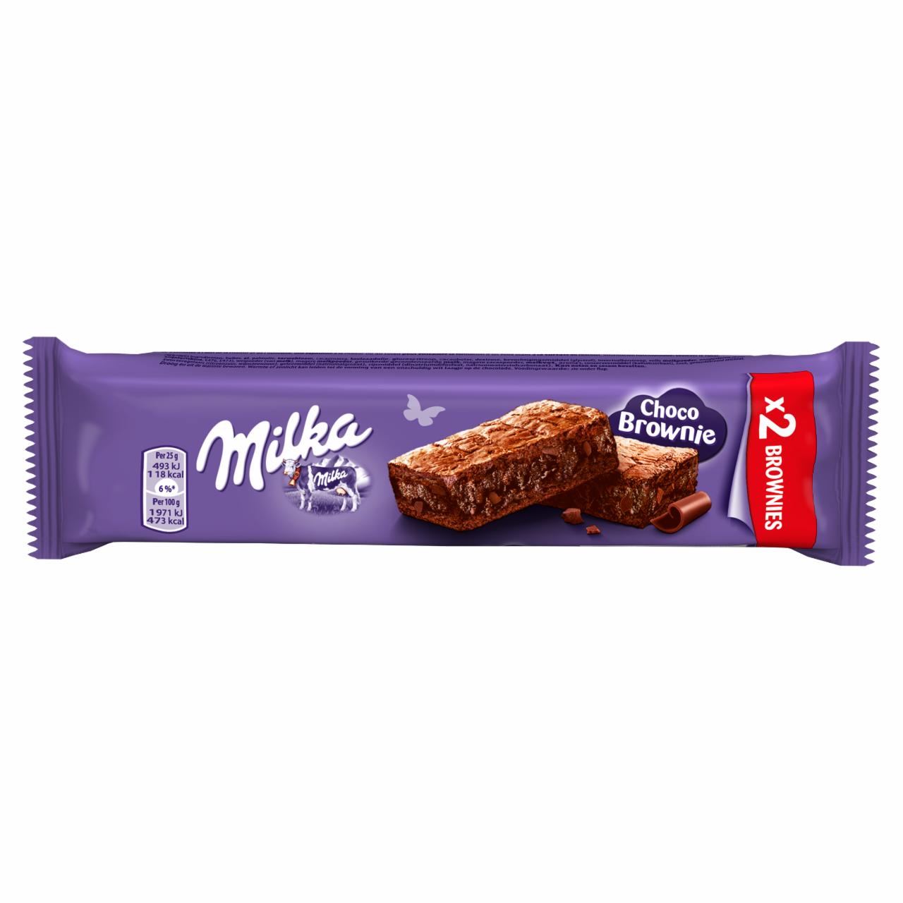 Zdjęcia - Milka Choco Brownie Ciastka z czekoladą i kawałkami czekolady mlecznej 50 g (2 x 25 g)