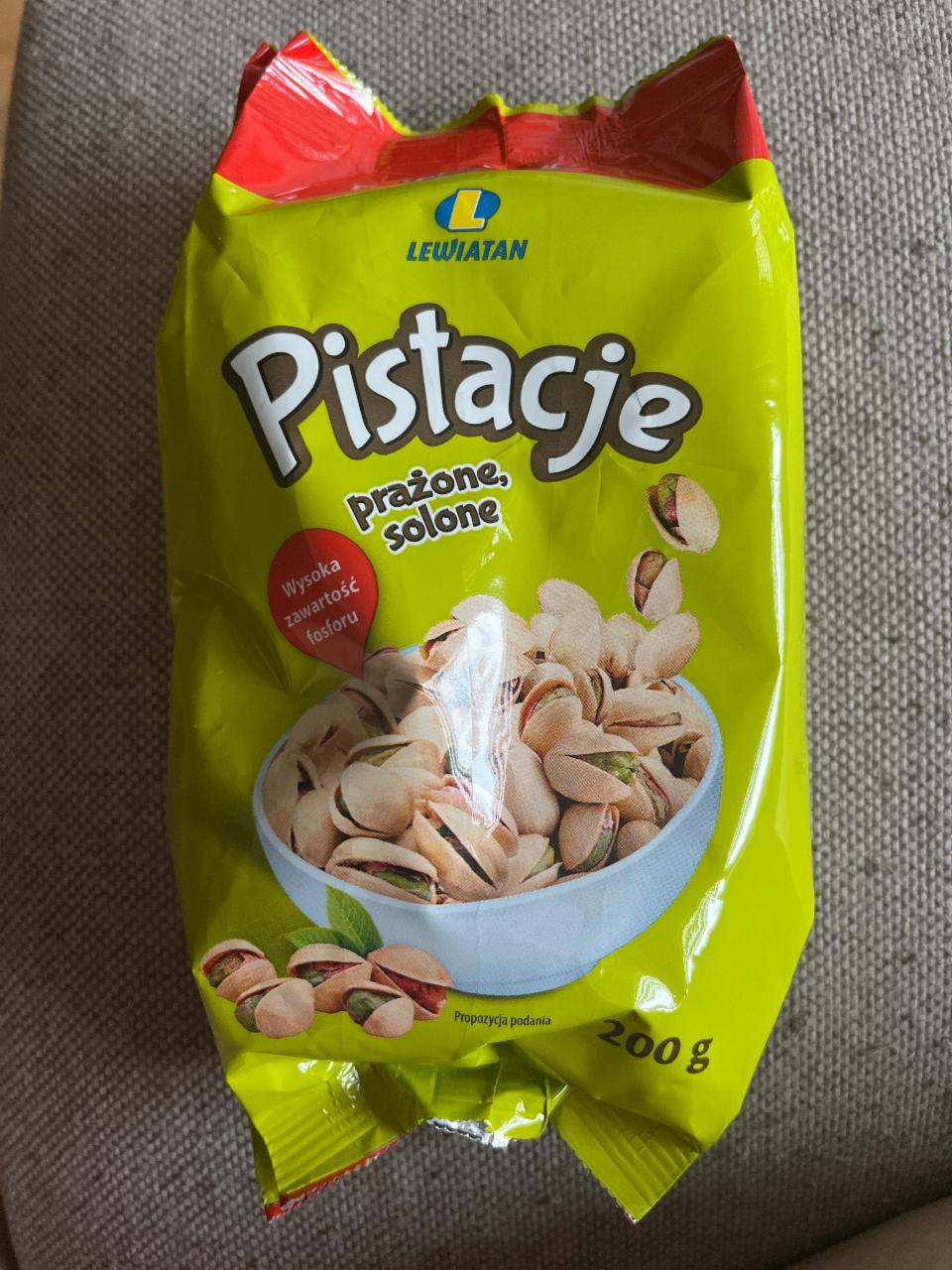 Zdjęcia - pistacje prażone solone lewiatan