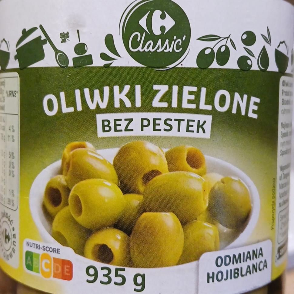 Zdjęcia - Oliwki zielone bez pestek Carrefour Classic