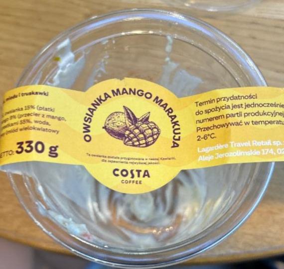 Zdjęcia - Owsianka mango marakuja Costa Coffee