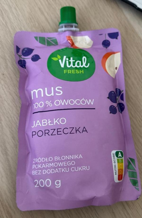 Zdjęcia - Mus 100% owoców jabłko porzeczka Vital fresh