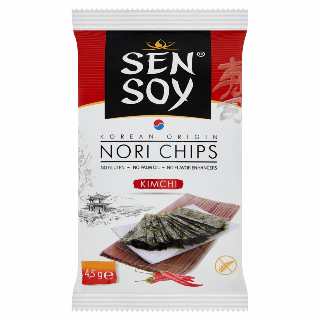 Zdjęcia - Sen Soy Chipsy nori z alg morskich kimchi 4,5 g