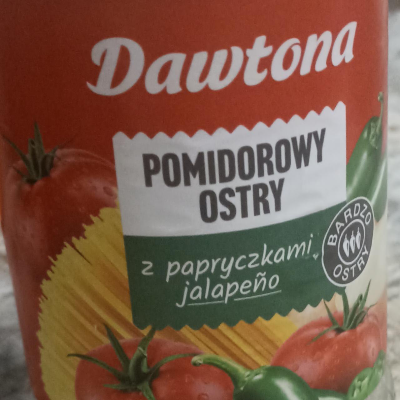 Zdjęcia - Dawtona Sos pomidorowy ostry z papryczkami jalapeño 520 g