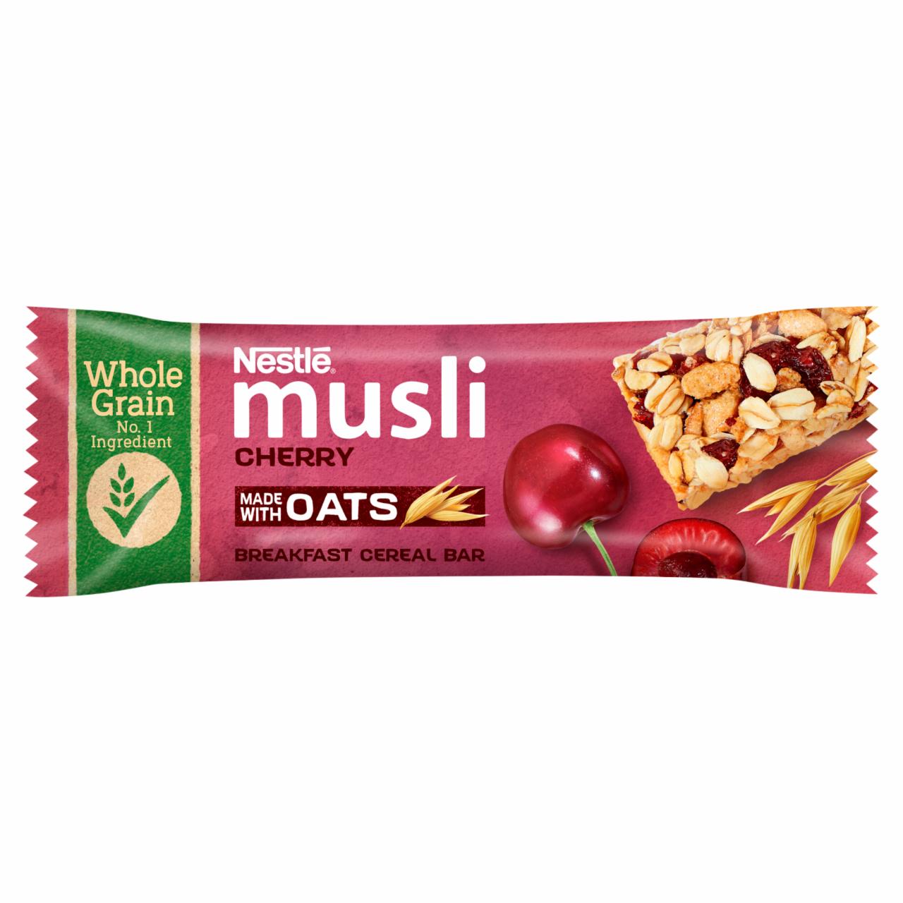 Zdjęcia - Nestlé Musli Cherry Płatki śniadaniowe w formie batonika 35 g