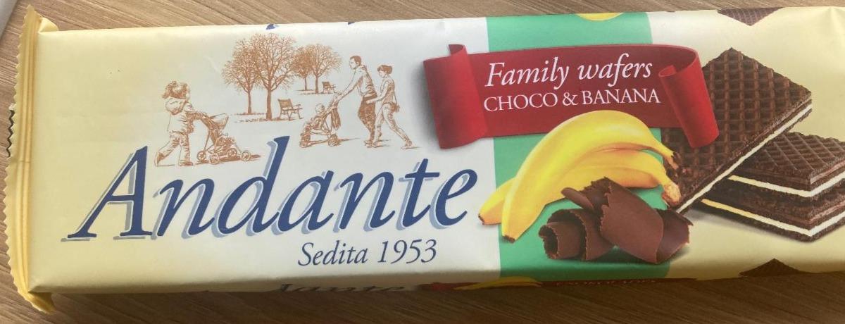 Zdjęcia - Family wafers choco & banana Andante