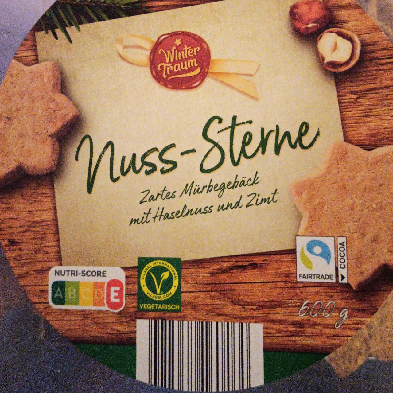 Zdjęcia - Nuss sterne zartes murbegeback mit haselnuss und zimt Winter Traum