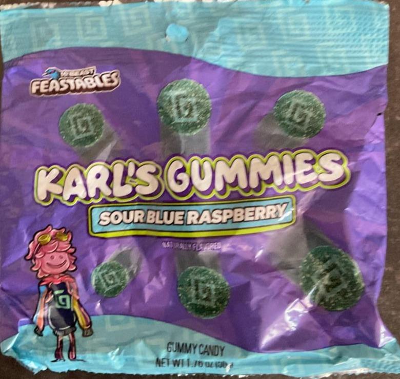 Zdjęcia - Karl's gummies sour blue raspberry Feastables