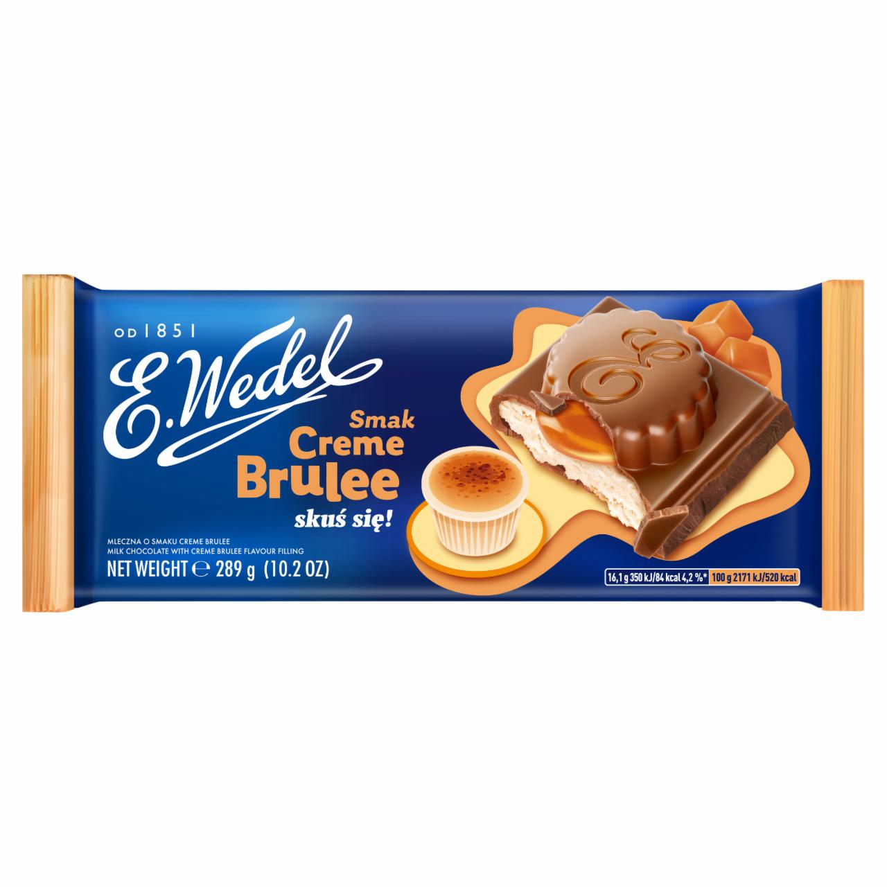 Zdjęcia - E. Wedel Czekolada mleczna o smaku creme brulee 289 g