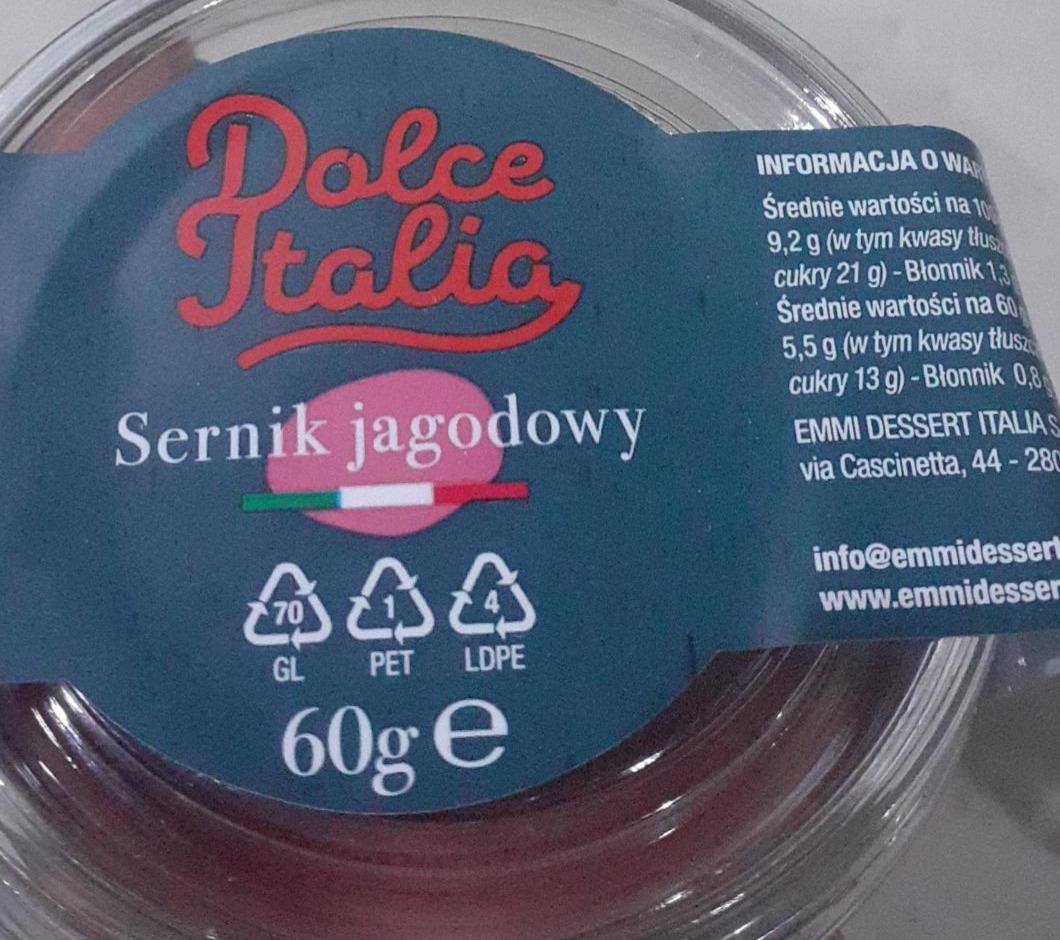 Zdjęcia - Sernik jagodowy Dolce Italia