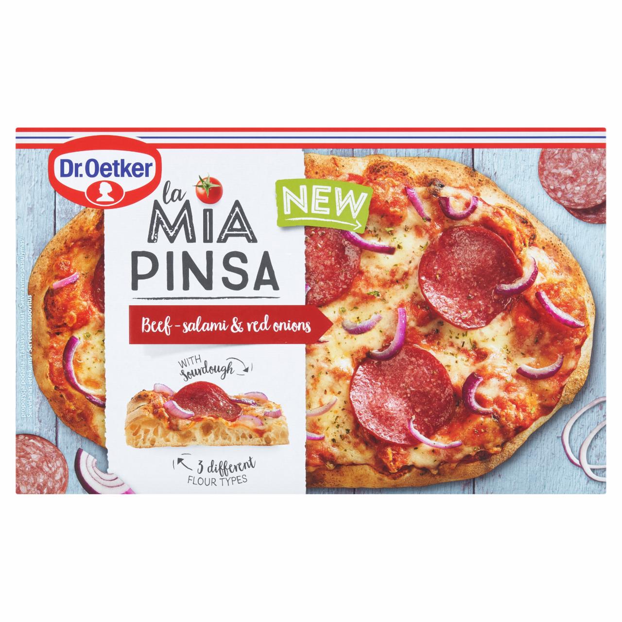 Zdjęcia - Dr. Oetker La Mia Pinsa Pizza z salami wołowym 305 g