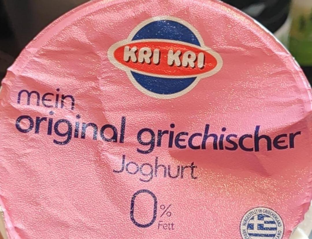 Zdjęcia - Mein original griechischer Joghurt 0% fett Kri Kri