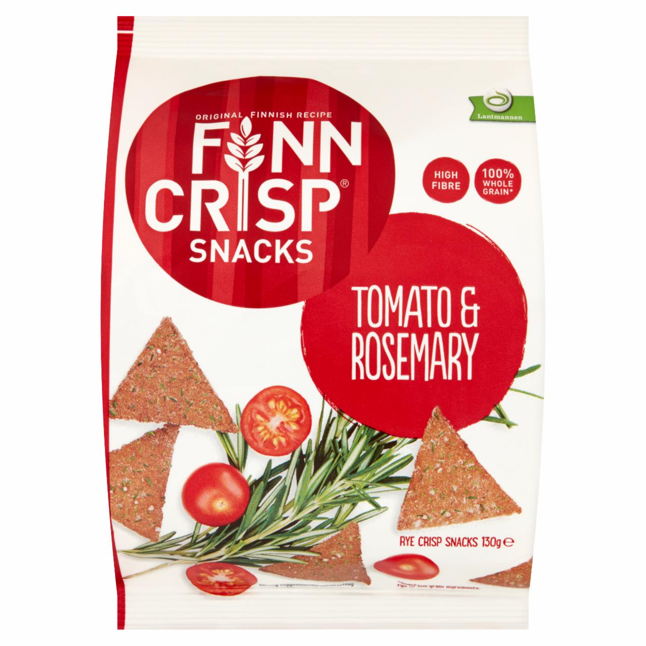 Zdjęcia - Finn Crisp Pieczywo żytnie chrupkie z pomidorem i rozmarynem 130 g