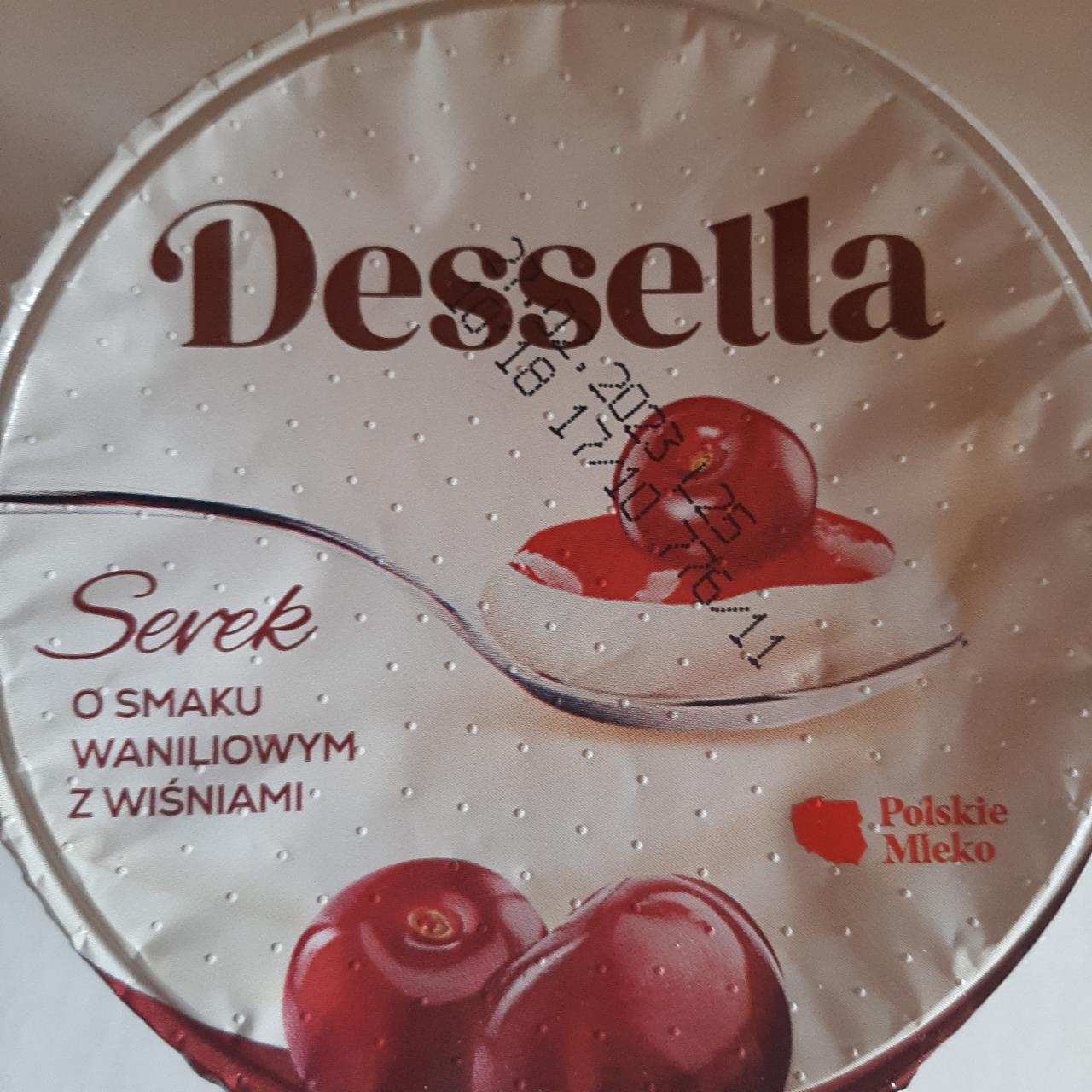 Zdjęcia - Dessella serek o smaku waniliowym z wiśniami