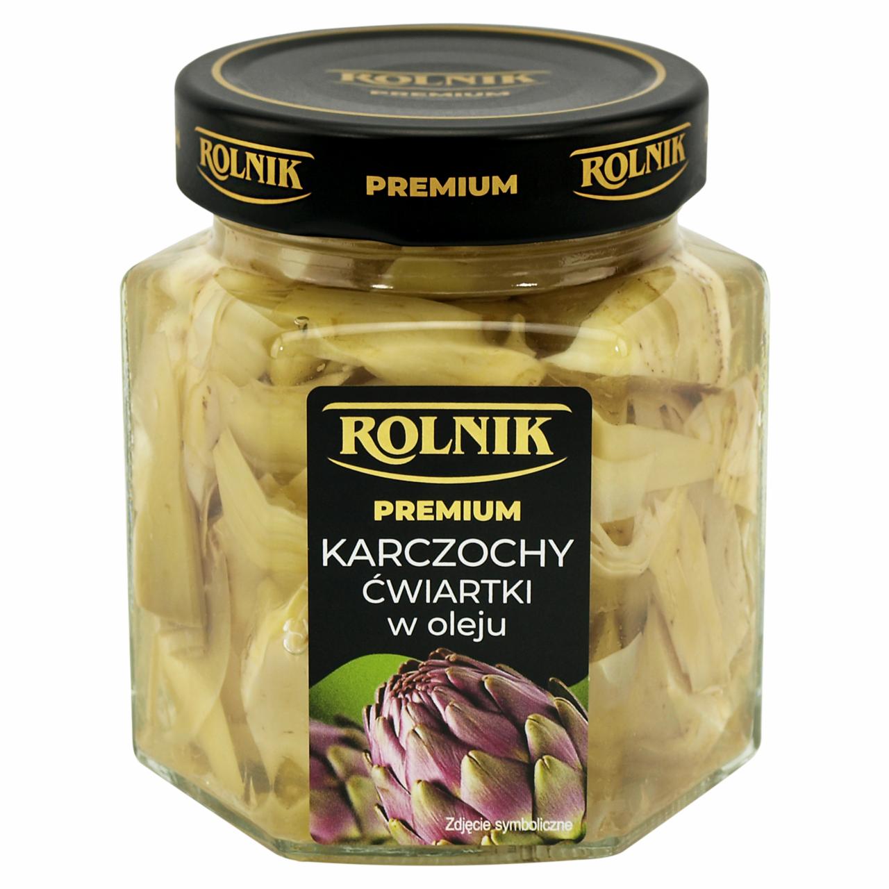 Zdjęcia - Rolnik Premium Karczochy ćwiartki w oleju 290 g