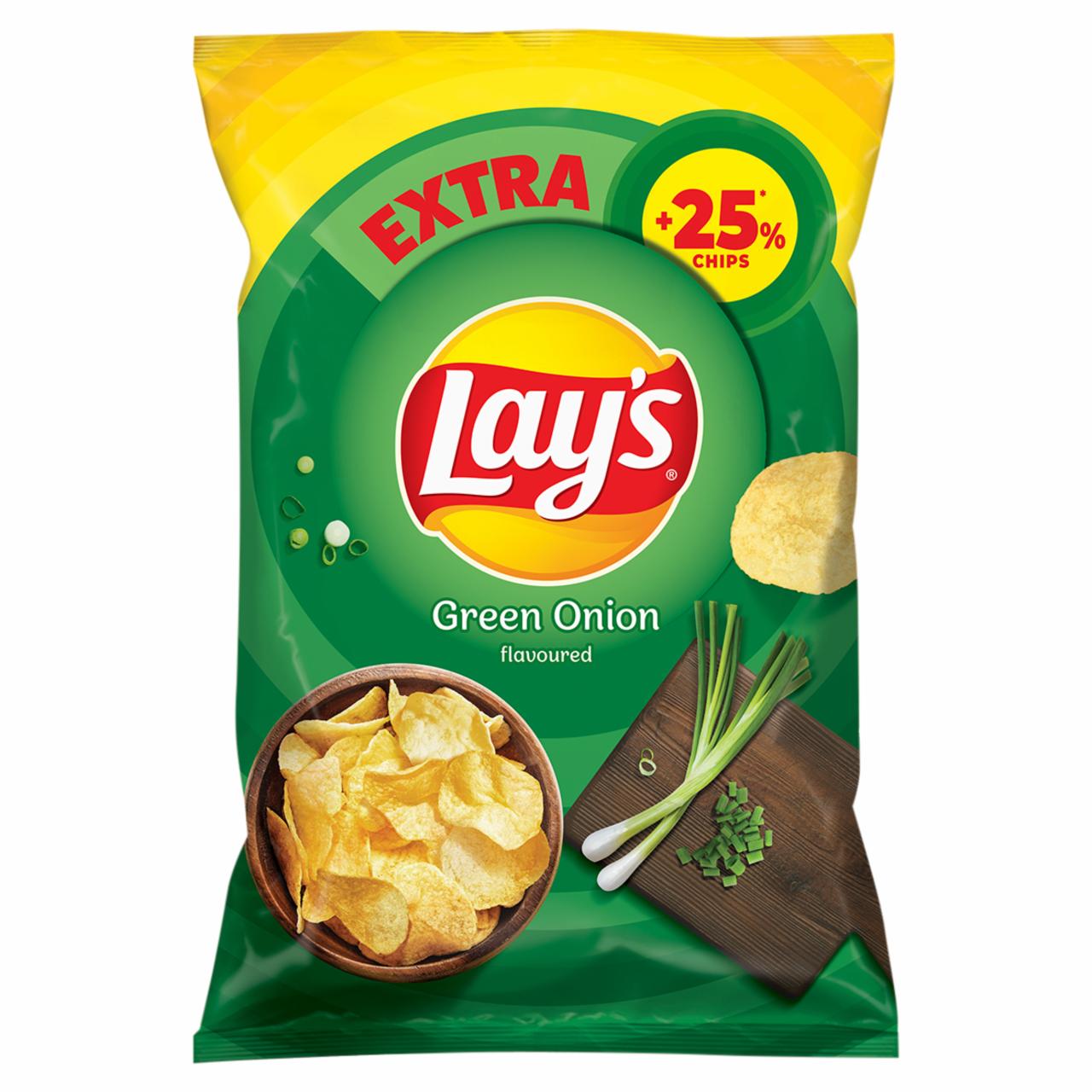 Zdjęcia - Lay's Chipsy ziemniaczane o smaku zielonej cebulki 163 g