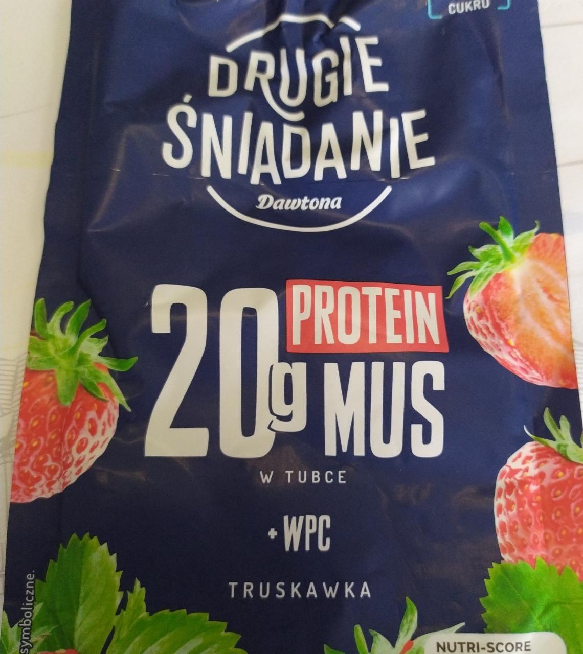 Zdjęcia - Drugie śniadanie protein mus w tubce truskawka Dawtona