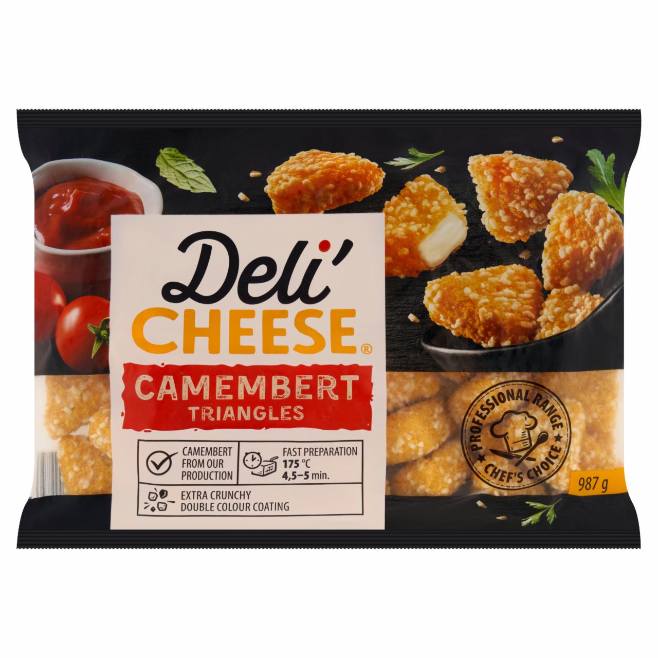 Zdjęcia - Deli Cheese Camembert trójkąty w jasnej pszennej panierce 987 g