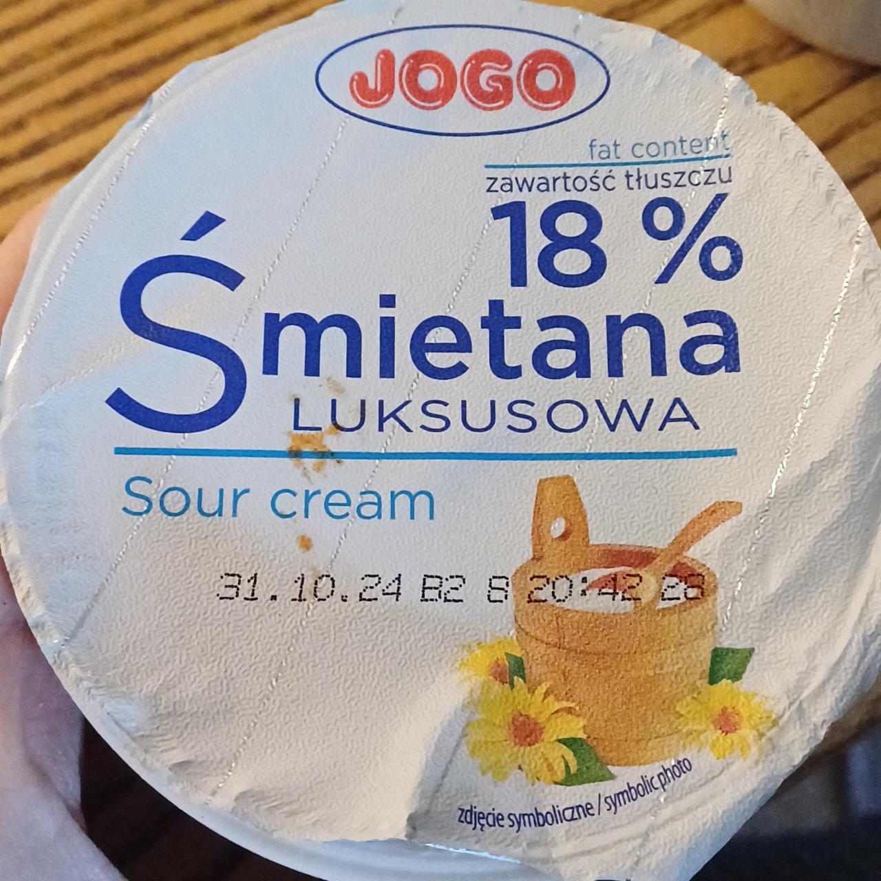 Zdjęcia - Jogo Śmietana luksusowa 18 % 180 g