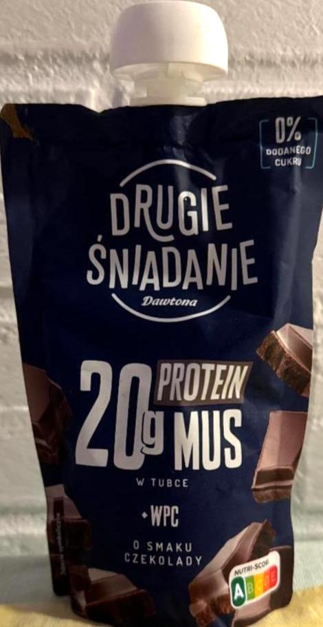 Zdjęcia - Protein mus w tubce o smaku czekolady drugie śniadanie Dawtona