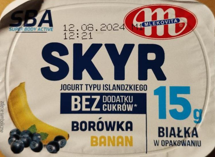 Zdjęcia - Skyr borówka banan Mlekovita