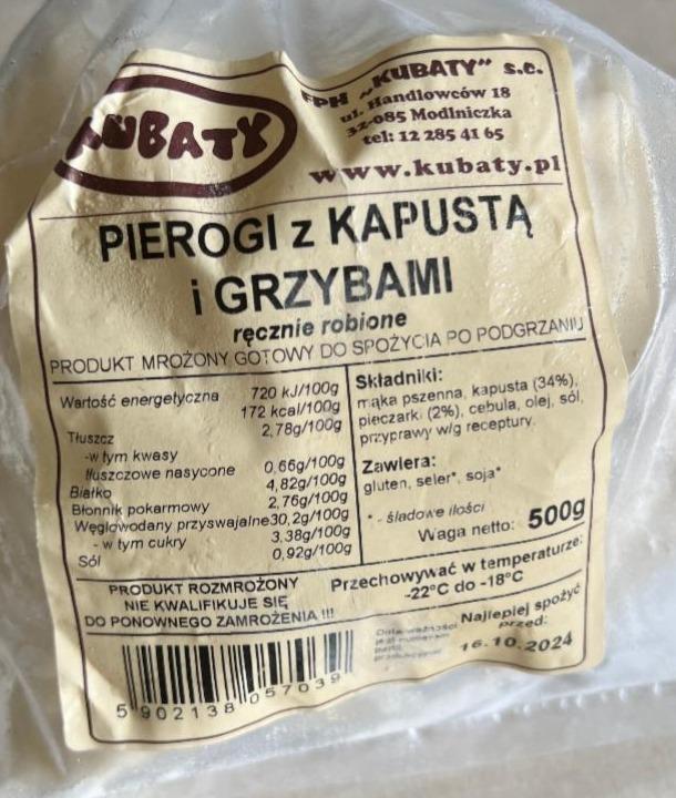 Zdjęcia - Pierogi z kapustą i grzybami Kubaty