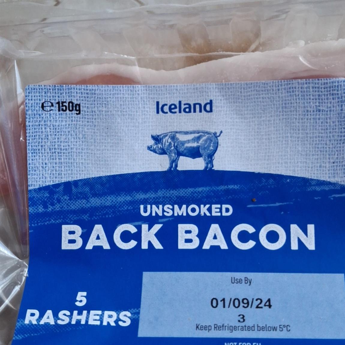 Zdjęcia - Unsmoked back bacon Iceland