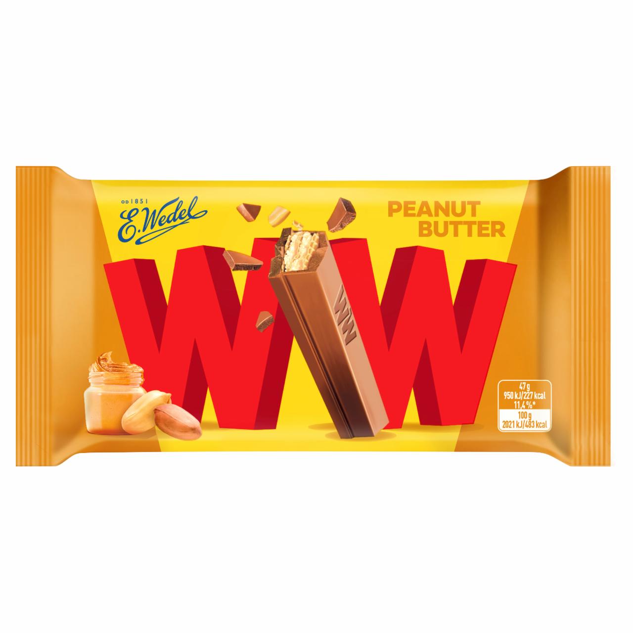 Zdjęcia - E.Wedel WW Mleczna czekolada & Peanut Butter 47 g