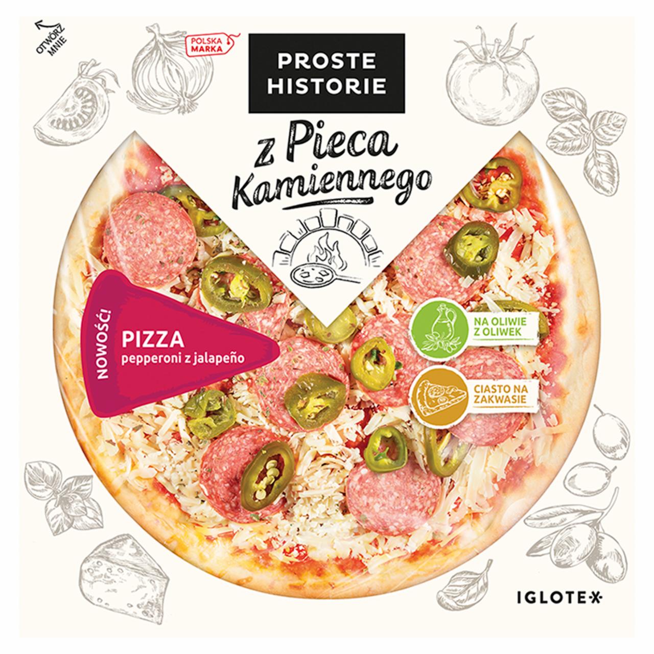 Zdjęcia - Proste Historie Z Pieca Kamiennego Pizza pepperoni z jalapeño 370 g