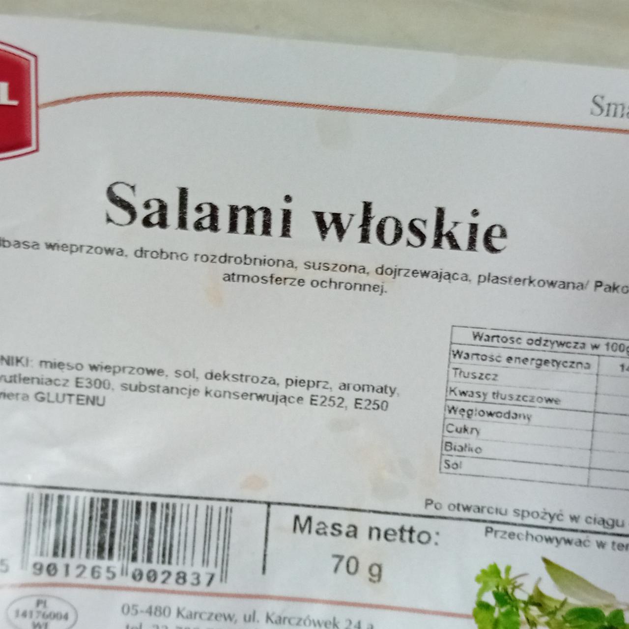 Zdjęcia - salami wloskie ŁAP-POL