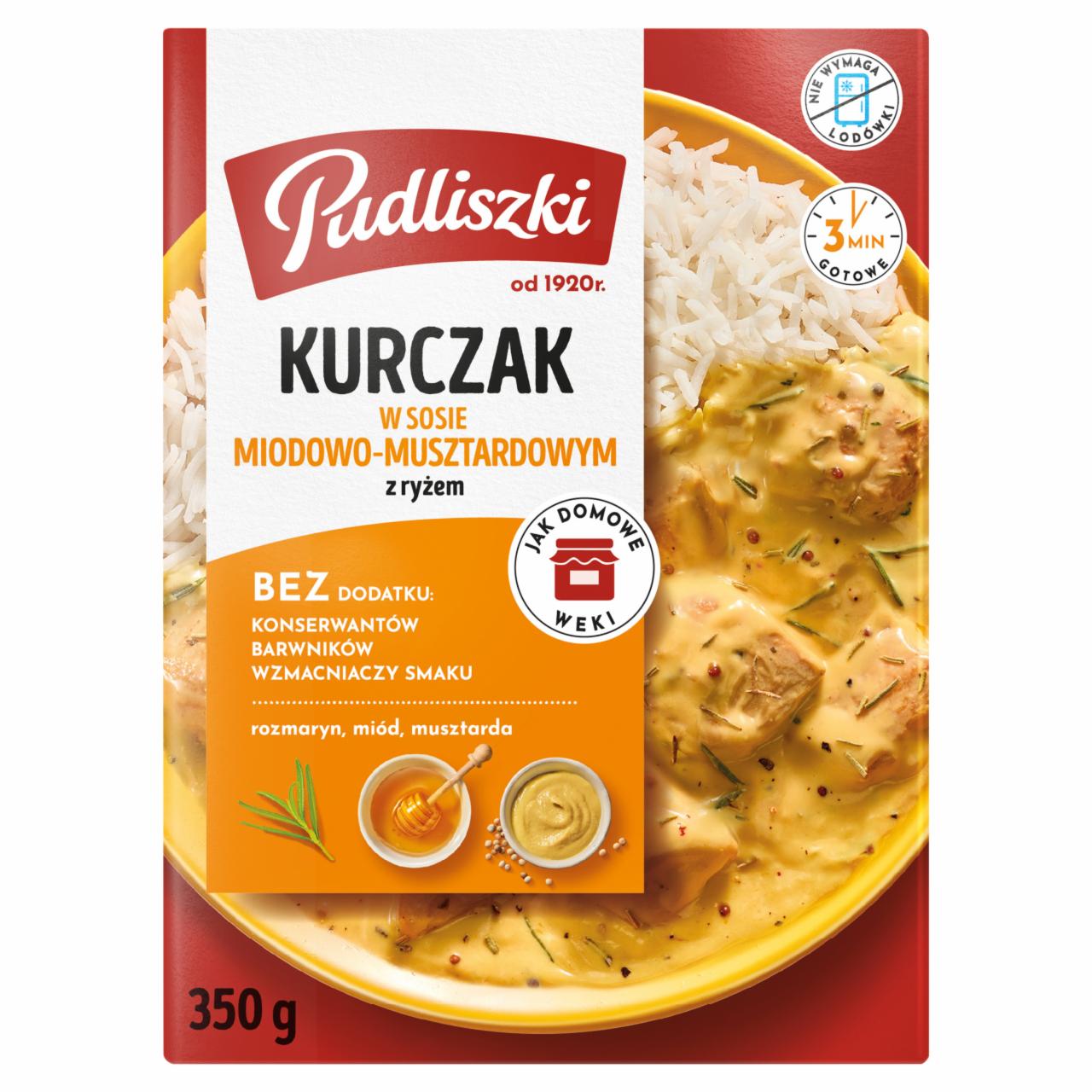 Zdjęcia - Pudliszki Kurczak w sosie miodowo-musztardowym z ryżem 350 g