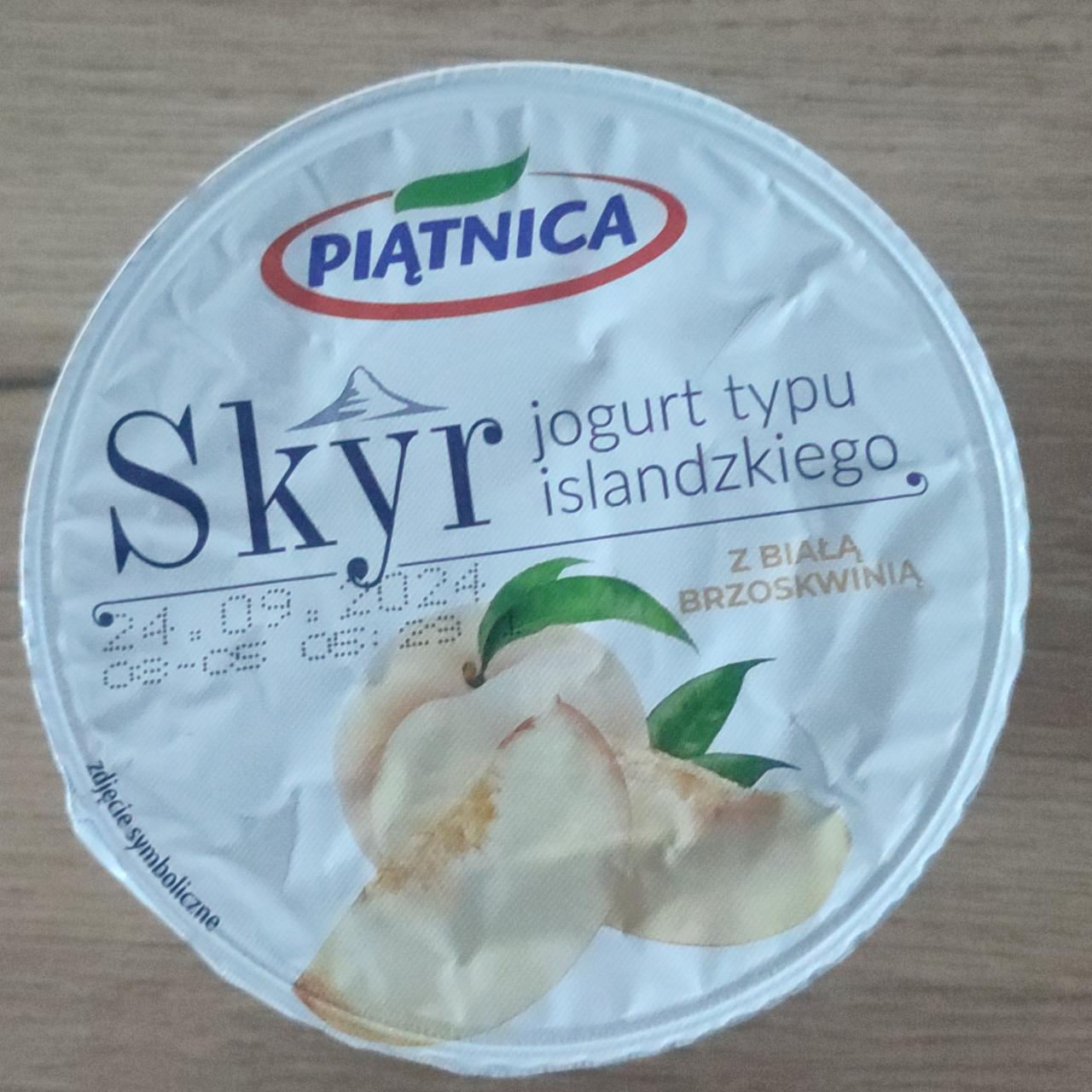 Zdjęcia - Skyr jogurt typu islandzkiego z białą brzoskwinią Piątnica