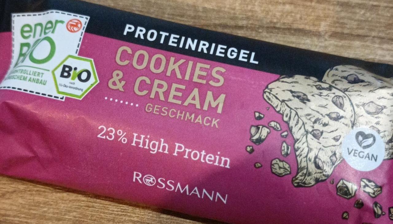 Zdjęcia - Proteinriegel cookies & cream EnerBIO