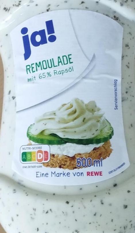 Zdjęcia - Remoulade mit 65% Rapsöl Ja!